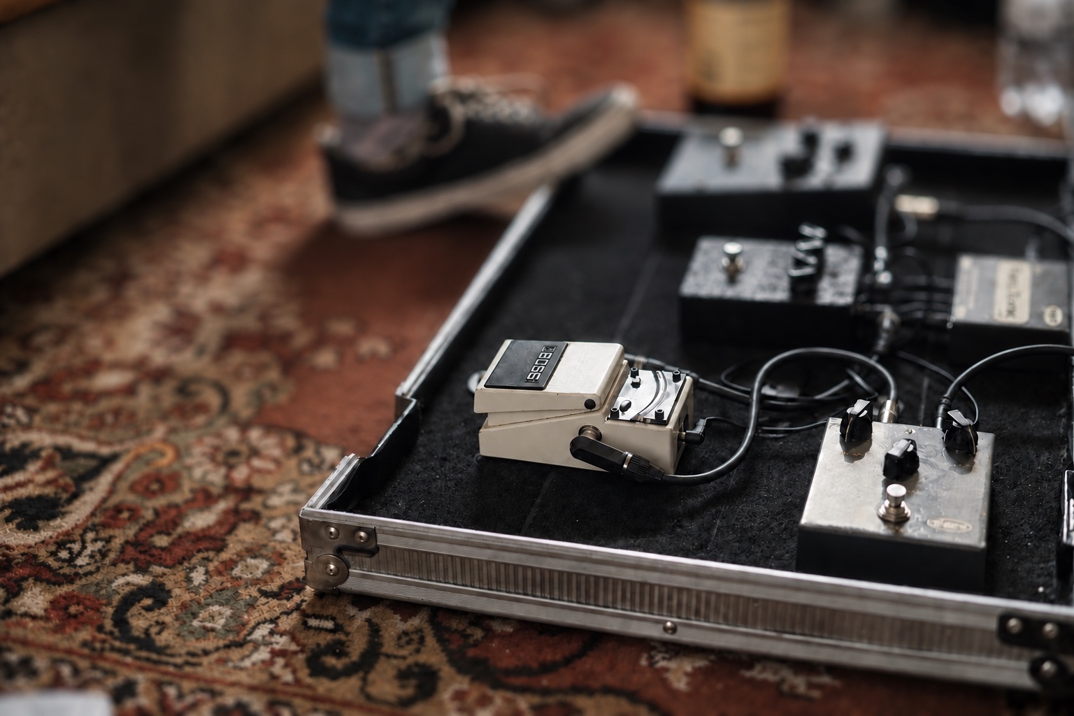 Pedalboard im Studio